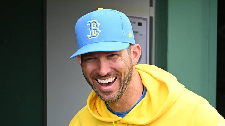 Boston Red Sox manager Chad Tracy (17).