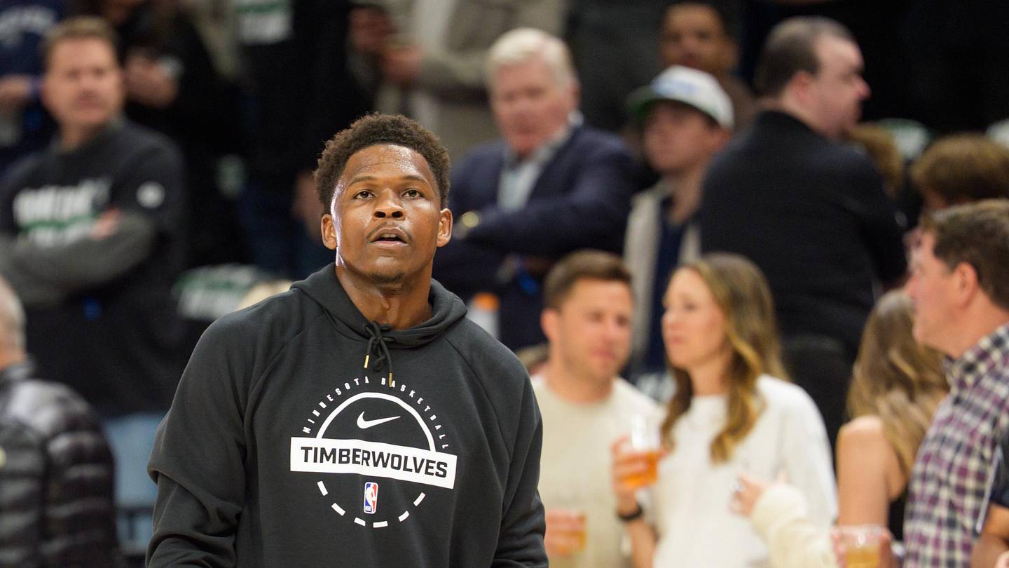 Back Already? Anthony Edwards 'Pushing to Play' in Game 1 vs. Spurs
