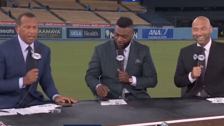 Alex Rodriguez, David Ortiz and Derek Jeter on Fox's MLB postgame coverage after NLCS Game 1