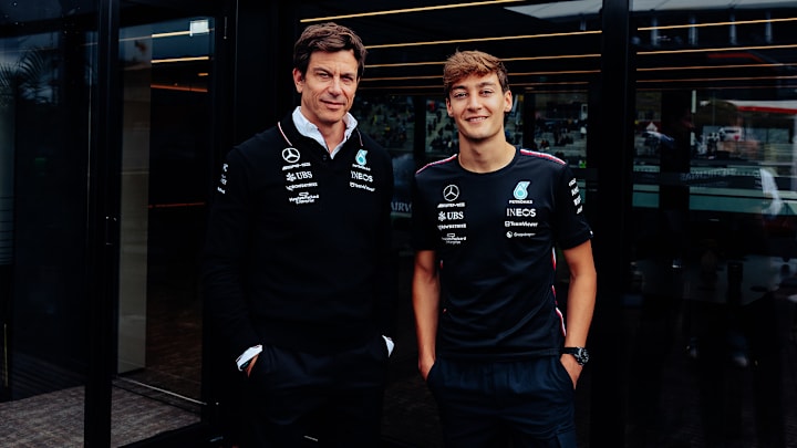 Toto Wolff and George Russell