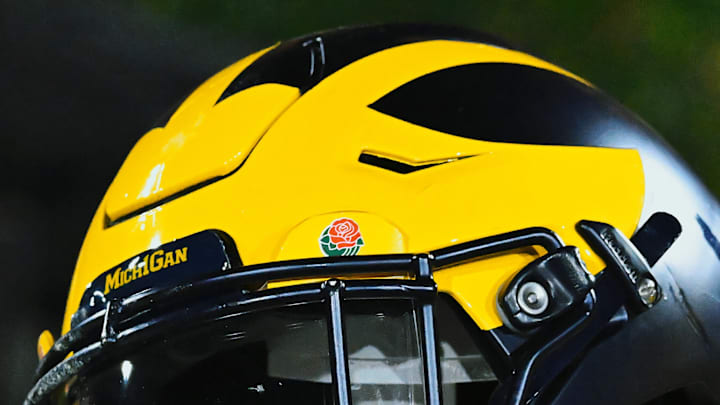 Michigan Football helmet at the Rose Bowl (2024)