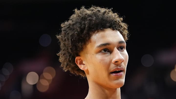Tennessee Volunteers forward Nate Ament looks on during a practice session.
