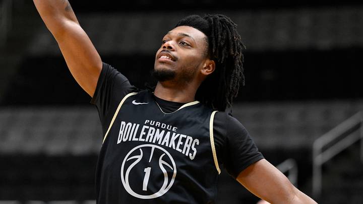 Purdue Boilermakers guard Antione West (1) shoots the basketball.
