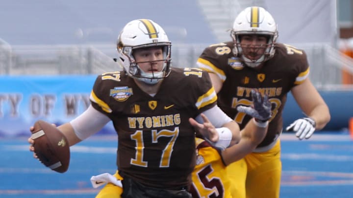 Former Wyoming Cowboys quarterback Josh Allen (17)