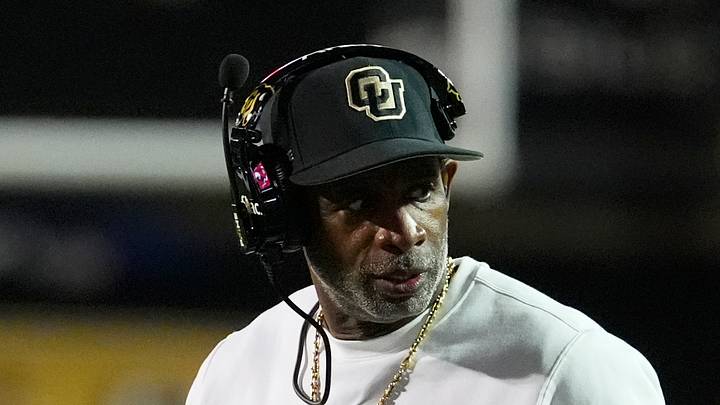 Oct 17, 2026; Boulder, Colorado, USA; Colorado Buffaloes head coach Deion Sanders on the field during the first quarter against the Utah Utes at Folsom Field. Mandatory Credit: Ron Chenoy-Imagn Images Oct 17, 2026; Boulder, Colorado, USA; Colorado Buffaloes head coach Deion Sanders on the field during the first quarter against the Utah Utes at Folsom Field. Mandatory Credit: Ron Chenoy-Imagn Images