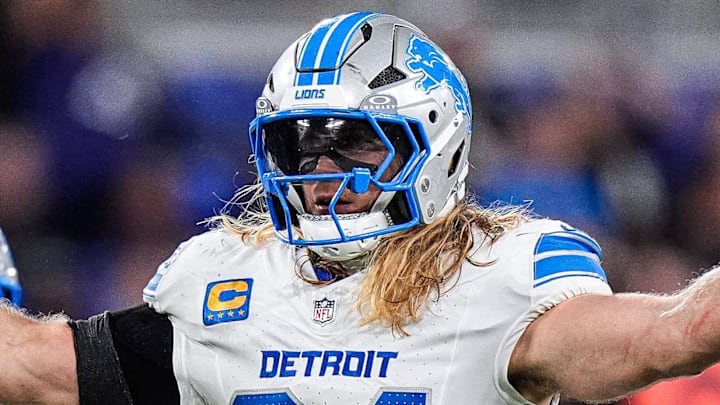 Detroit Lions linebacker Alex Anzalone. Detroit Lions linebacker Alex Anzalone.