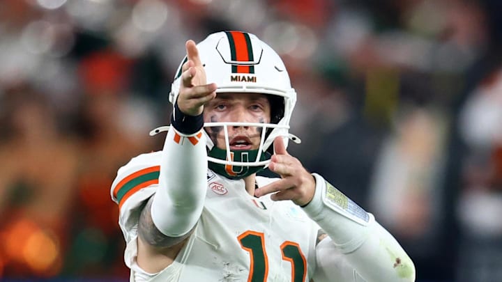 Miami Hurricanes quarterback Carson Beck