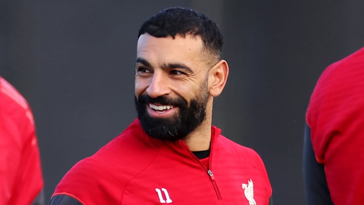 Mohamed Salah has been left to train on his own at Liverpool.