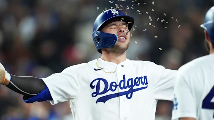 Los Angeles Dodgers designated hitter Dalton Rushing