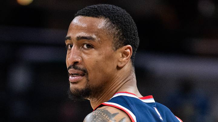 Mar 27, 2026; Indianapolis, Indiana, USA;  LA Clippers forward John Collins (20) in the first half against the Indiana Pacers at Gainbridge Fieldhouse. Mandatory Credit: Trevor Ruszkowski-Imagn Images