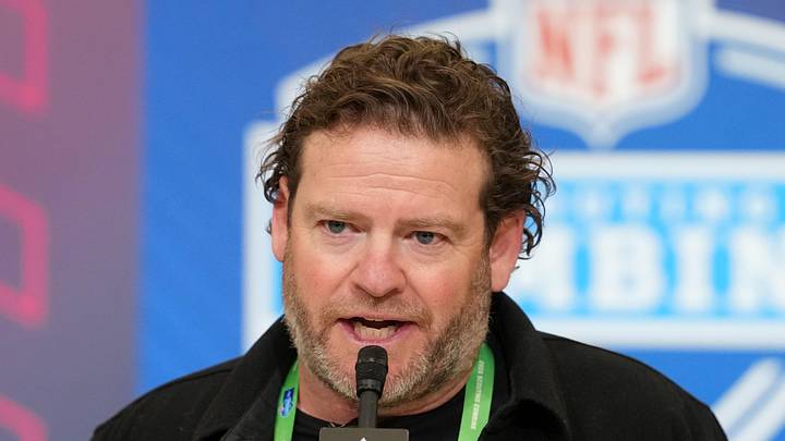 Seattle Seahawks general manager John Schneider speaks at the NFL Scouting Combine. Seattle Seahawks general manager John Schneider speaks at the NFL Scouting Combine.