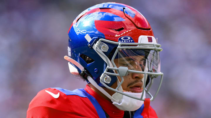 New York Giants wide receiver Jalin Hyatt New York Giants wide receiver Jalin Hyatt