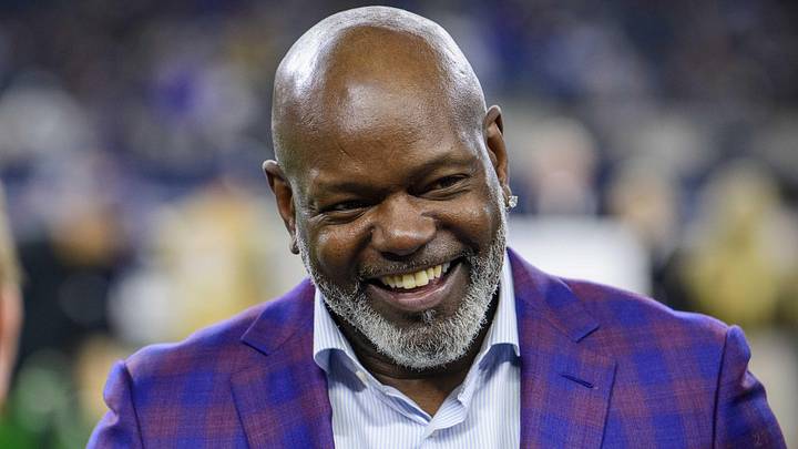 Former Dallas Cowboys running back Emmitt Smith before the game between the Bills and Cowboys.