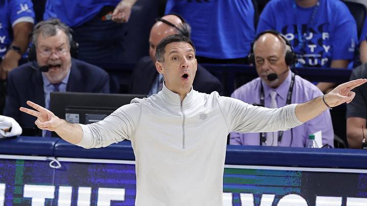 May 30, 2026; Oklahoma City, Oklahoma, USA; Oklahoma City Thunder head coach Mark Daigneault reacts in the third quarter against the San Antonio Spurs during game seven of the western conference finals for the 2026 NBA playoffs at Paycom Center. Mandatory Credit: Alonzo Adams-Imagn Images