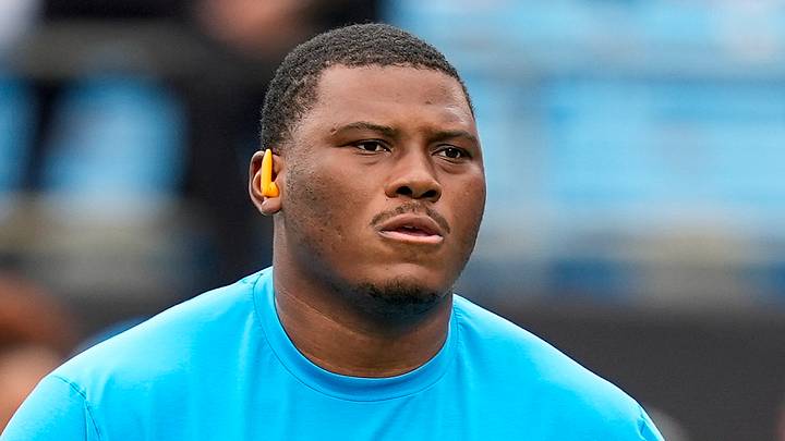 Carolina Panthers defensive lineman Derrick Brown Carolina Panthers defensive lineman Derrick Brown