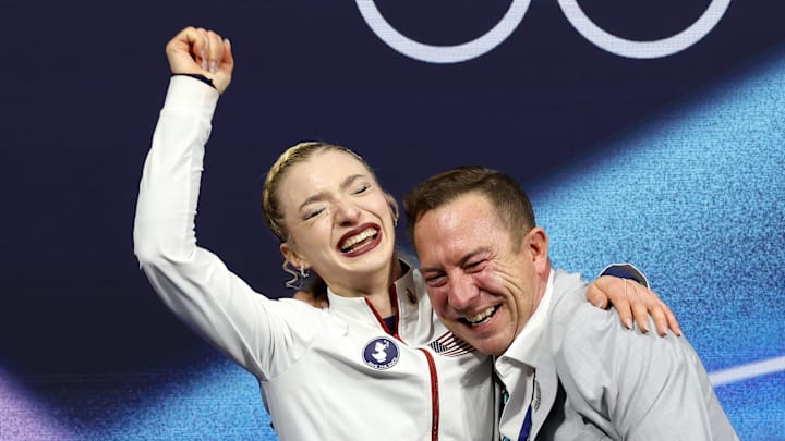 Amber Glenn was ecstatic to get her free skate program results.