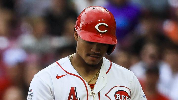 Cincinnati Reds outfielder Noelvi Marte (4) at bat
