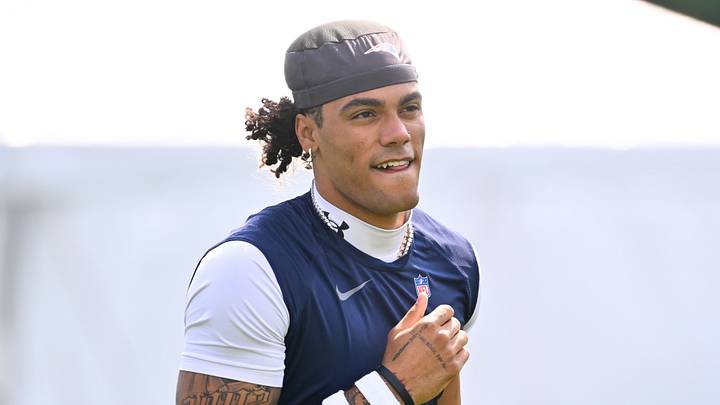New England Patriots cornerback Christian Gonzalez