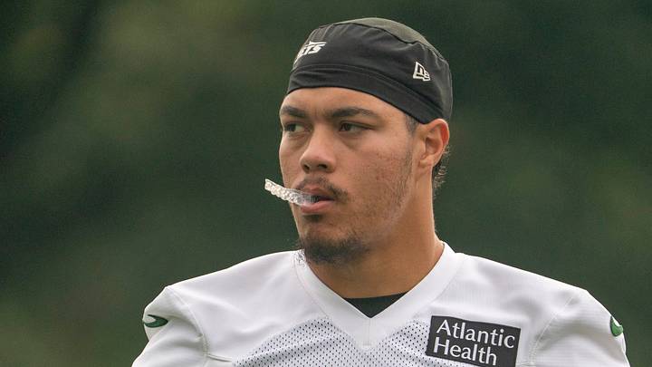 New York Jets safety Dane Belton New York Jets safety Dane Belton