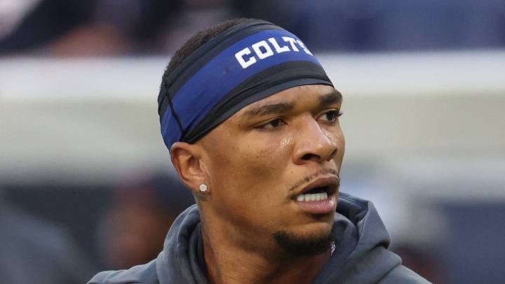 Indianapolis Colts quarterback Anthony Richardson Sr. practices