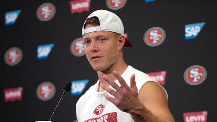 San Francisco 49ers running back Christian McCaffrey San Francisco 49ers running back Christian McCaffrey