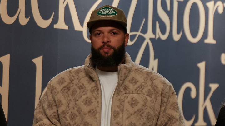 Feb 22, 2024; Salt Lake City, Utah, USA; Former Utah Jazz guard Deron Williams arrives at Delta Center before the game against the Charlotte Hornets. Mandatory Credit: Chris Nicoll-USA TODAY Sports Feb 22, 2024; Salt Lake City, Utah, USA; Former Utah Jazz guard Deron Williams arrives at Delta Center before the game against the Charlotte Hornets. Mandatory Credit: Chris Nicoll-USA TODAY Sports