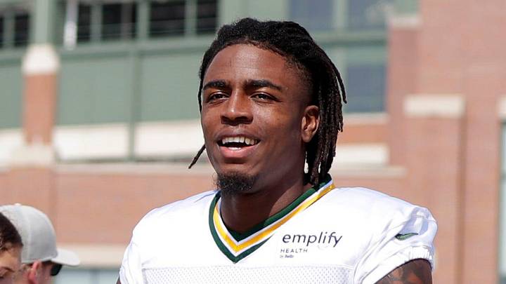 Green Bay Packers receiver Isaiah Neyor is shown at training camp last year. Green Bay Packers receiver Isaiah Neyor is shown at training camp last year.
