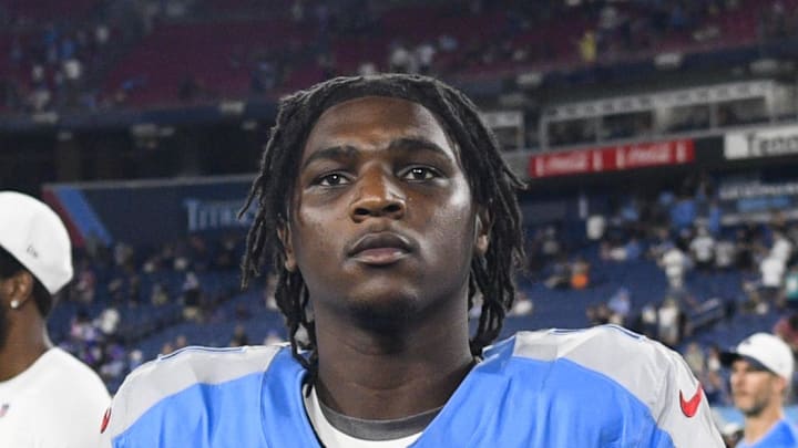 Tennessee Titans quarterback Cameron Ward walks to mid field after the game against the Minnesota Vikings. Tennessee Titans quarterback Cameron Ward walks to mid field after the game against the Minnesota Vikings.
