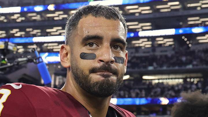 Washington Commanders quarterback Marcus Mariota