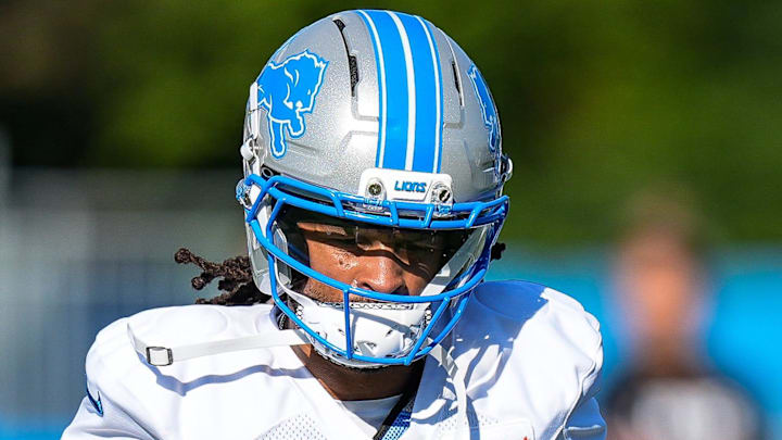 Detroit Lions cornerback Avonte Maddox (29) practices during training camp at team's Performance Center
