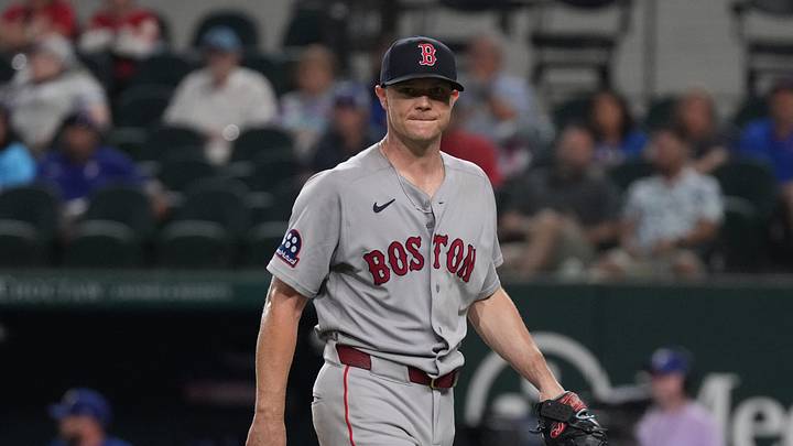 Sep 17, 2026; Arlington, Texas, USA; Boston Red Sox pitcher Sonny Gray (54) is relieved during the seventh inning against the Texas Rangers at Globe Life Field. Mandatory Credit: Raymond Carlin III-Imagn Images Sep 17, 2026; Arlington, Texas, USA; Boston Red Sox pitcher Sonny Gray (54) is relieved during the seventh inning against the Texas Rangers at Globe Life Field. Mandatory Credit: Raymond Carlin III-Imagn Images