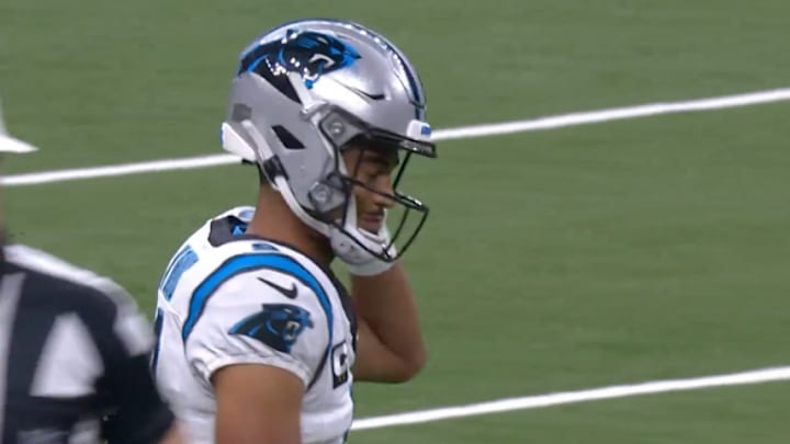 Bryce Young threw an interception on the first play of Dave Canales' new tenure with the Carolina Panthers.