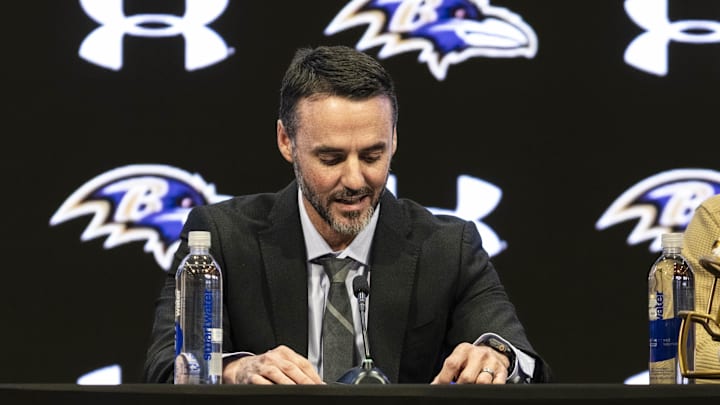 Baltimore Ravens head coach Jesse Minter Baltimore Ravens head coach Jesse Minter