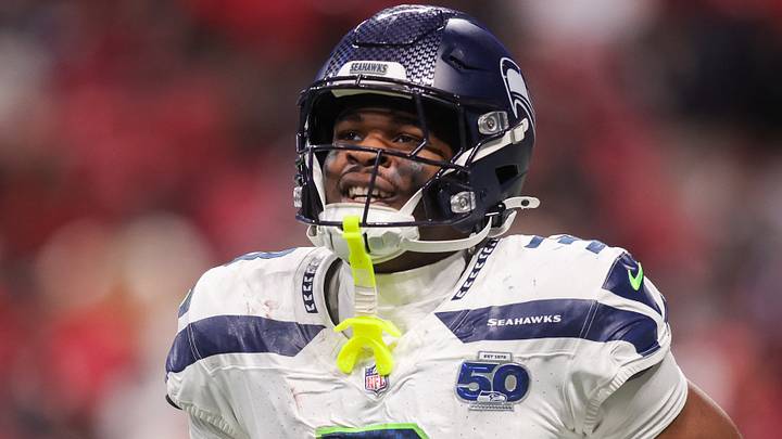 Seattle Seahawks safety Nick Emmanwori celebrates after an interception against the Atlanta Falcons. Seattle Seahawks safety Nick Emmanwori celebrates after an interception against the Atlanta Falcons.