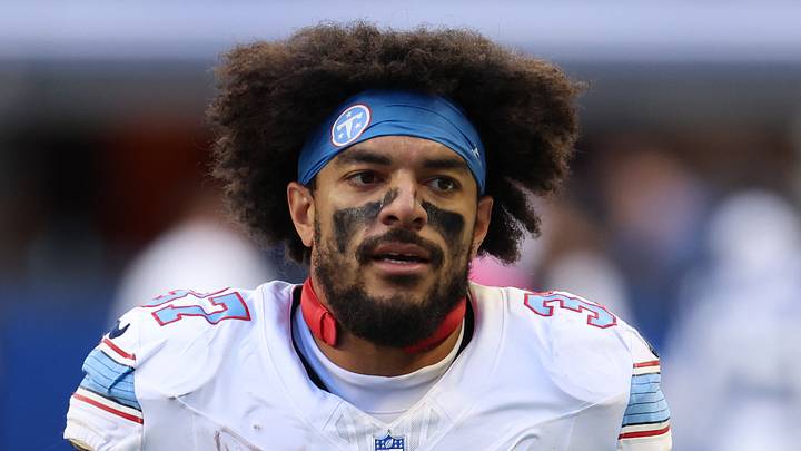 Oct 18, 2026; Indianapolis, Indiana, USA;  Tennessee Titans safety Amani Hooker (37) after the game against the Indianapolis Colts at Lucas Oil Stadium.  Mandatory Credit: Trevor Ruszkowski-Imagn Images