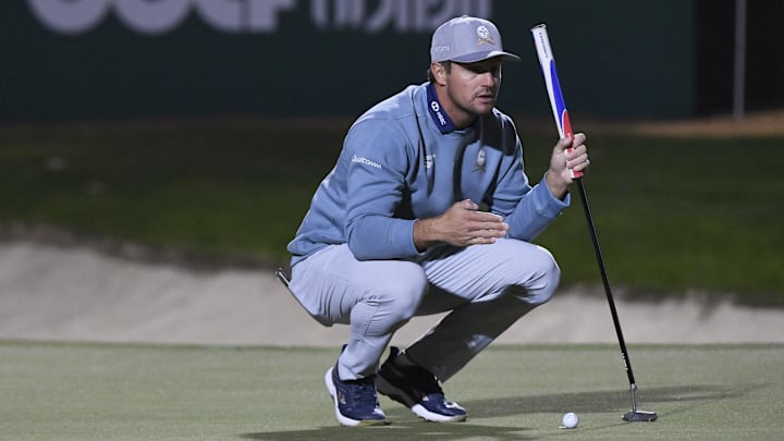 Bryson DeChambeau, shown last week at LIV Golf Riyadh, headlines the field at Adelaide.