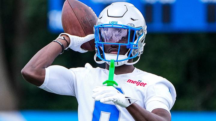 Detroit Lions cornerback Terrion Arnold (6)