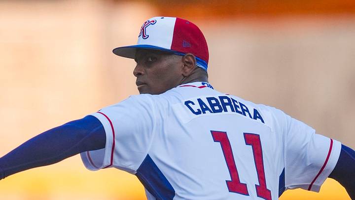 Knoxville Smokies pitcher Edward Cabrera (11) pitches against the Rocket City Trash Pandas during a Minor League Baseball game on Aug. 11, 2026, in Knoxville, Tennessee. Knoxville Smokies pitcher Edward Cabrera (11) pitches against the Rocket City Trash Pandas during a Minor League Baseball game on Aug. 11, 2026, in Knoxville, Tennessee.