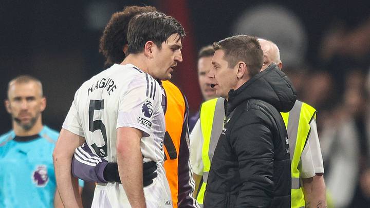 Harry Maguire (left) had a confrontation with Matt Donohue last season. Harry Maguire (left) had a confrontation with Matt Donohue last season.