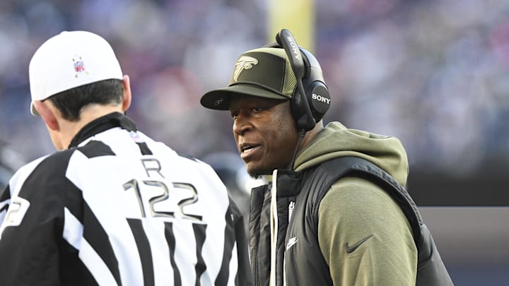 Atlanta Falcons head coach Raheem Morris 