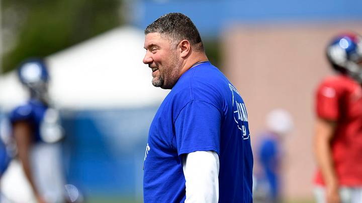 New York Giants defensive coordinator James Bettcher on the field during training camp on Monday, August 5, 2019, in East Rutherford.
Nyg Training Camp New York Giants defensive coordinator James Bettcher on the field during training camp on Monday, August 5, 2019, in East Rutherford.
Nyg Training Camp