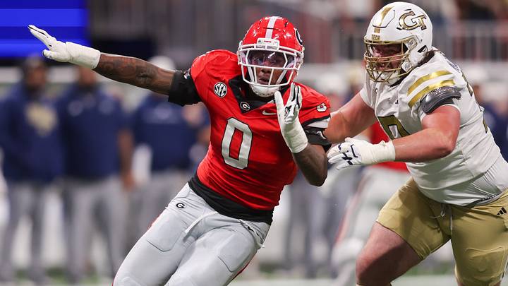 Georgia Bulldogs DL Gabe Harris Jr. against Georgia Tech. (Brett Davis / Imagn Images) Georgia Bulldogs DL Gabe Harris Jr. against Georgia Tech. (Brett Davis / Imagn Images)