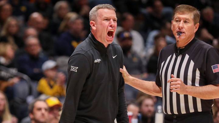Feb 8, 2026; Morgantown, West Virginia, USA; West Virginia Mountaineers head coach Ross Hodge yells during the second half against the Texas Tech Red Raiders at Hope Coliseum. Mandatory Credit: Ben Queen-Imagn Images Feb 8, 2026; Morgantown, West Virginia, USA; West Virginia Mountaineers head coach Ross Hodge yells during the second half against the Texas Tech Red Raiders at Hope Coliseum. Mandatory Credit: Ben Queen-Imagn Images