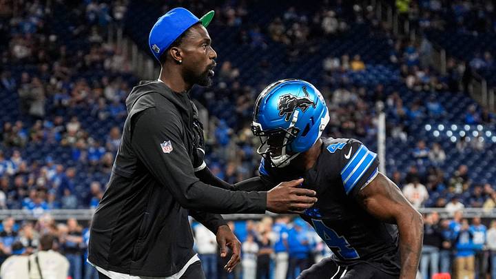 Detroit Lions safety Kerby Joseph (31), left, warms up with cornerback D.J. Reed (4) ahead of the game between Detroit Lions and Green Bay Packers at Ford Field in Detroit on Sunday, Oct. 25, 2026. Detroit Lions safety Kerby Joseph (31), left, warms up with cornerback D.J. Reed (4) ahead of the game between Detroit Lions and Green Bay Packers at Ford Field in Detroit on Sunday, Oct. 25, 2026.