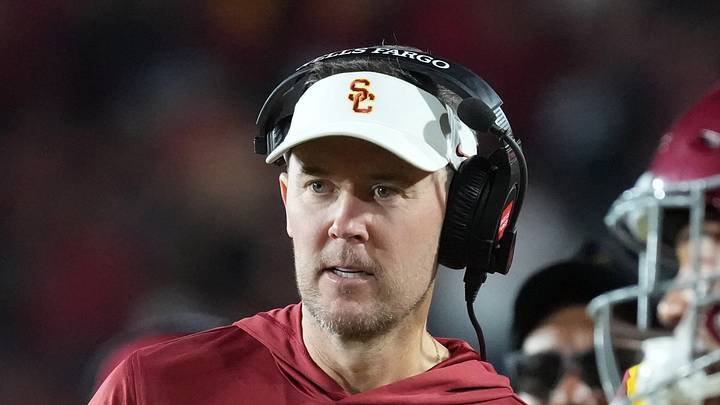 Sep 4, 2026; Los Angeles, California, USA; Southern California Trojans head coach Lincoln Riley watches against the Fresno State Bulldogs in the second half at United Airlines Field at Los Angeles Memorial Coliseum. Mandatory Credit: Kirby Lee-Imagn Images Sep 4, 2026; Los Angeles, California, USA; Southern California Trojans head coach Lincoln Riley watches against the Fresno State Bulldogs in the second half at United Airlines Field at Los Angeles Memorial Coliseum. Mandatory Credit: Kirby Lee-Imagn Images