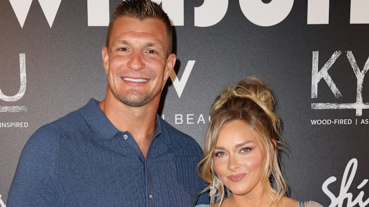 Rob Gronkowski and Camille Kostek Rob Gronkowski and Camille Kostek