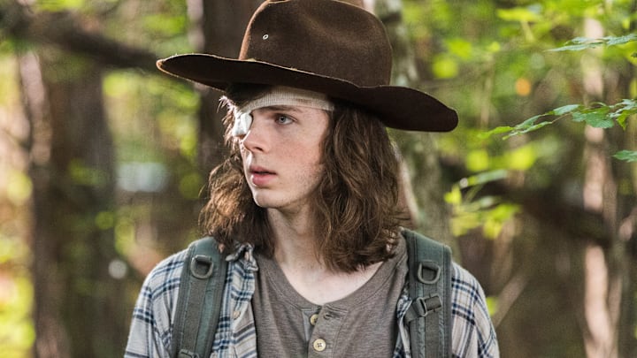 Chandler Riggs as Carl Grimes in The Walking Dead Season 8, Episode 6 