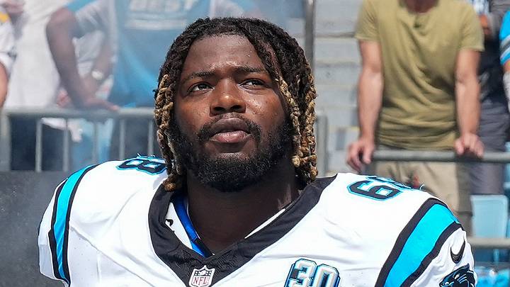 Carolina Panthers offensive lineman Damien Lewis Carolina Panthers offensive lineman Damien Lewis