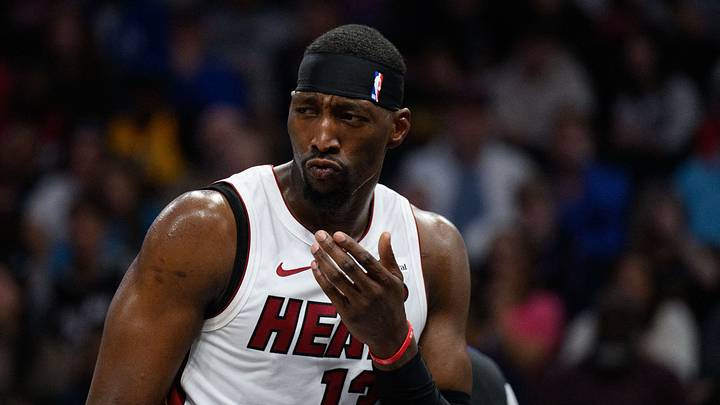 Miami Heat center Bam Adebayo (13) reacts  (Mandatory Credit: Reggie Hildred-USA TODAY Sports)