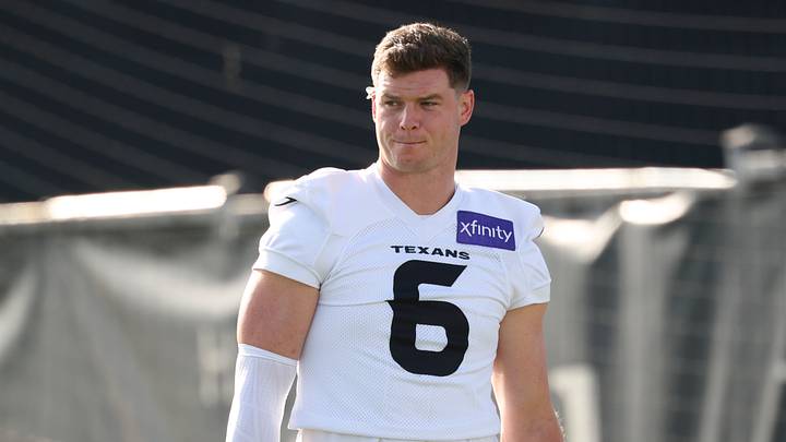 Jul 30, 2026; Houston, Texas, USA; Houston Texans safety Reed Blankenship (6) during training camp at Houston Methodist Training Center. Mandatory Credit: Troy Taormina-Imagn Images Jul 30, 2026; Houston, Texas, USA; Houston Texans safety Reed Blankenship (6) during training camp at Houston Methodist Training Center. Mandatory Credit: Troy Taormina-Imagn Images